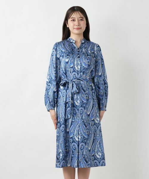 Leilian / レリアン ドレス | ペイズリーシャツワンピース【ROCHAS Premiere】【RATTI】 | 詳細4