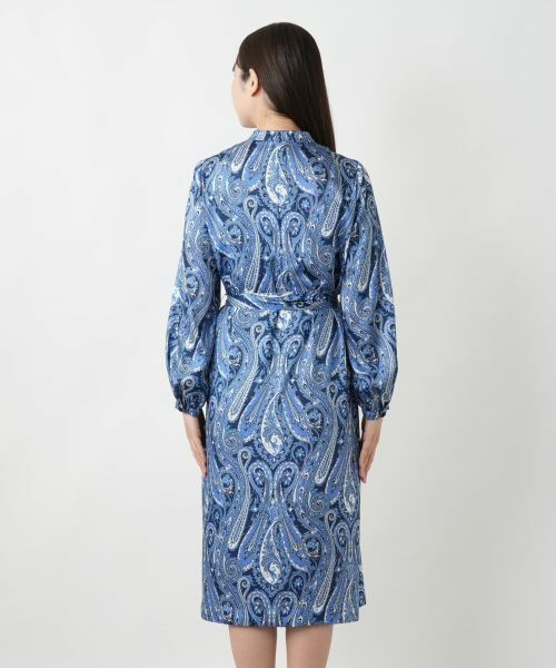 Leilian / レリアン ドレス | ペイズリーシャツワンピース【ROCHAS Premiere】【RATTI】 | 詳細6