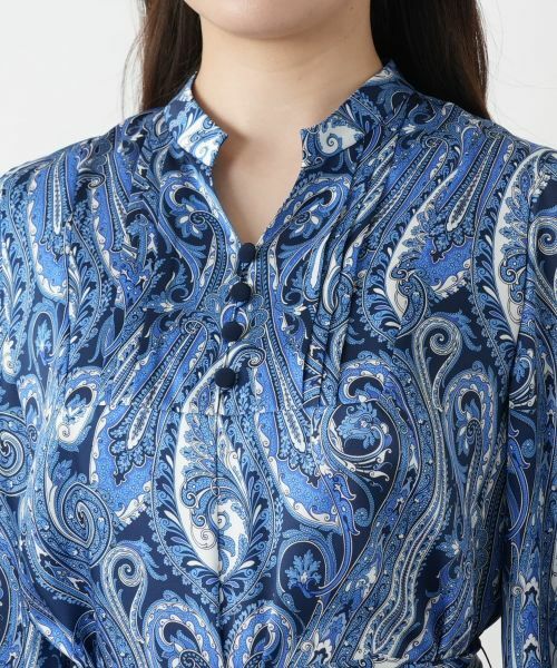 Leilian / レリアン ドレス | ペイズリーシャツワンピース【ROCHAS Premiere】【RATTI】 | 詳細8