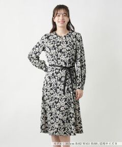 Leilian / レリアン ドレス | プリントフレアワンピース【ROCHAS Premiere】