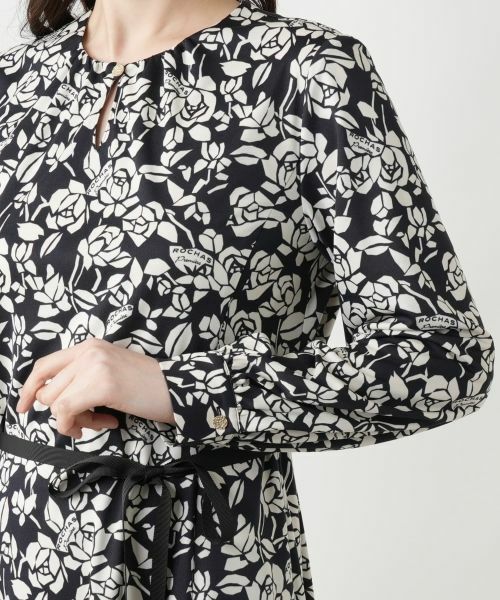 Leilian / レリアン ドレス | プリントフレアワンピース【ROCHAS Premiere】 | 詳細10
