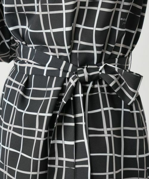 Leilian / レリアン ドレス | チェックフレアワンピース【ROCHAS Premiere】【RATTI】 | 詳細10