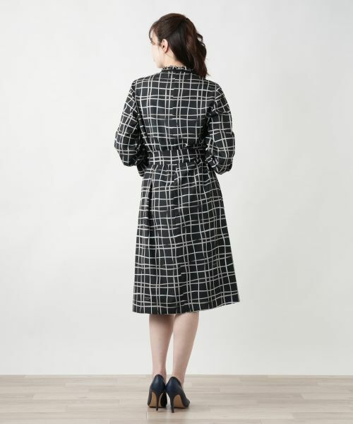 Leilian / レリアン ドレス | チェックフレアワンピース【ROCHAS Premiere】【RATTI】 | 詳細3