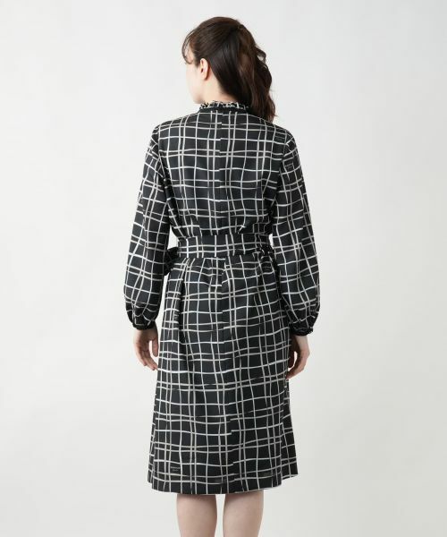 Leilian / レリアン ドレス | チェックフレアワンピース【ROCHAS Premiere】【RATTI】 | 詳細6
