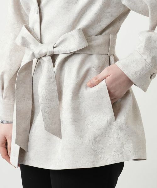 Leilian / レリアン テーラードジャケット | ベルトジャケット【ROCHAS Premiere】 | 詳細12