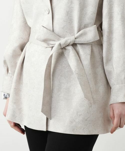 Leilian / レリアン テーラードジャケット | ベルトジャケット【ROCHAS Premiere】 | 詳細13