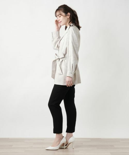 Leilian / レリアン テーラードジャケット | ベルトジャケット【ROCHAS Premiere】 | 詳細2
