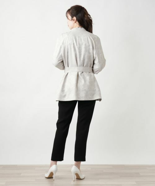 Leilian / レリアン テーラードジャケット | ベルトジャケット【ROCHAS Premiere】 | 詳細3