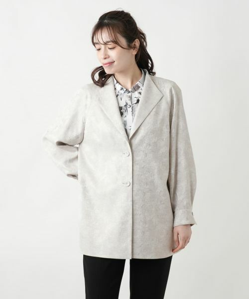 Leilian / レリアン テーラードジャケット | ベルトジャケット【ROCHAS Premiere】 | 詳細4