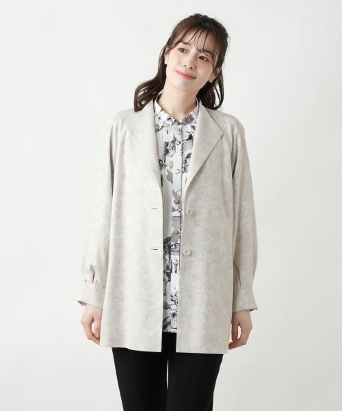 Leilian / レリアン テーラードジャケット | ベルトジャケット【ROCHAS Premiere】 | 詳細5