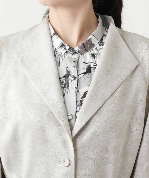 Leilian / レリアン テーラードジャケット | ベルトジャケット【ROCHAS Premiere】 | 詳細9