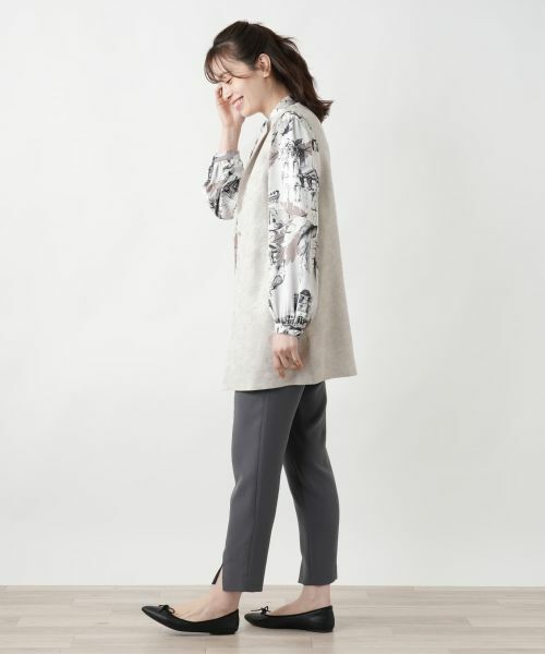 Leilian / レリアン テーラードジャケット | ラペルドベスト【ROCHAS Premiere】 | 詳細2