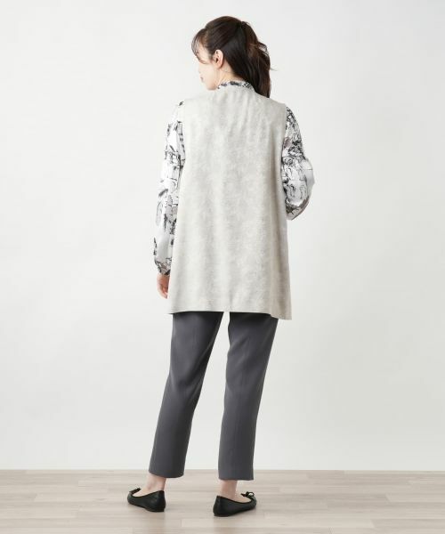 Leilian / レリアン テーラードジャケット | ラペルドベスト【ROCHAS Premiere】 | 詳細3