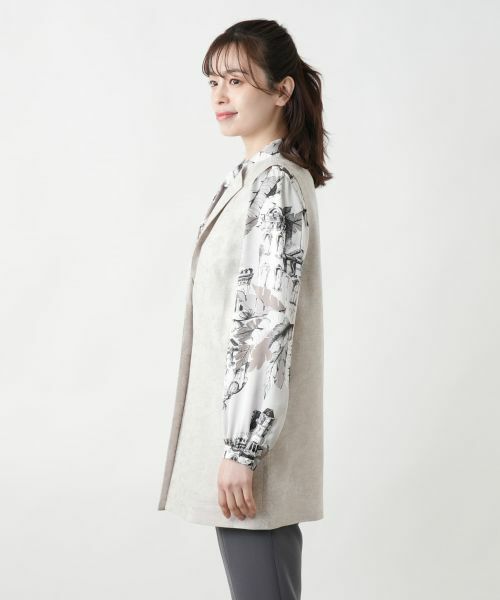 Leilian / レリアン テーラードジャケット | ラペルドベスト【ROCHAS Premiere】 | 詳細5