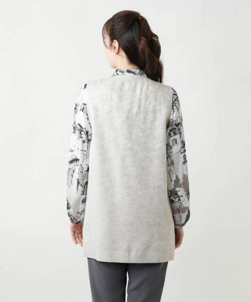 Leilian / レリアン テーラードジャケット | ラペルドベスト【ROCHAS Premiere】 | 詳細6