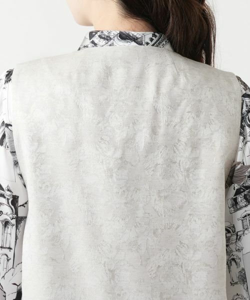 Leilian / レリアン テーラードジャケット | ラペルドベスト【ROCHAS Premiere】 | 詳細8