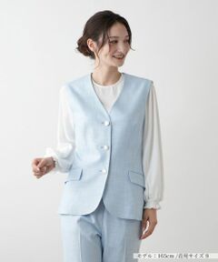 Leilian / レリアン テーラードジャケット | Vネックベスト【ROCHAS Premiere】