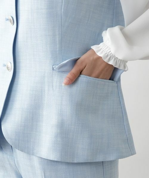 Leilian / レリアン テーラードジャケット | Vネックベスト【ROCHAS Premiere】 | 詳細10