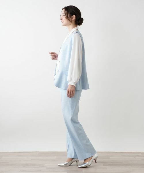 Leilian / レリアン テーラードジャケット | Vネックベスト【ROCHAS Premiere】 | 詳細2