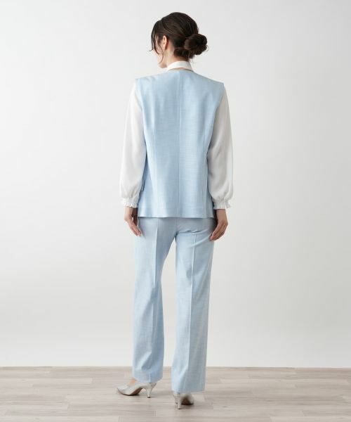 Leilian / レリアン テーラードジャケット | Vネックベスト【ROCHAS Premiere】 | 詳細3