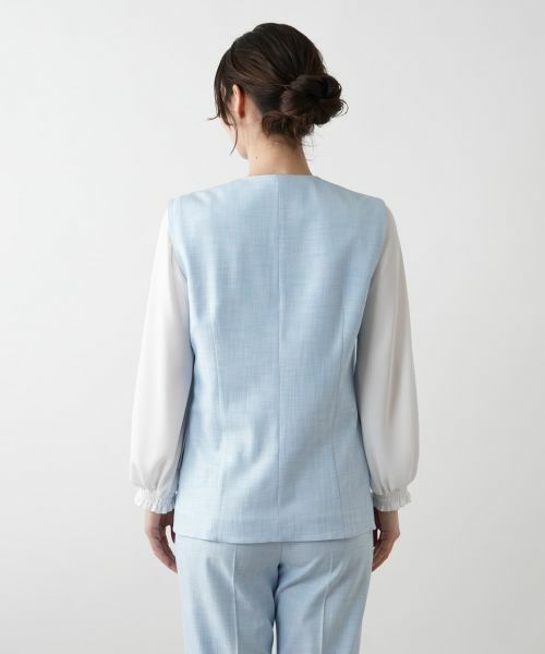 Leilian / レリアン テーラードジャケット | Vネックベスト【ROCHAS Premiere】 | 詳細6