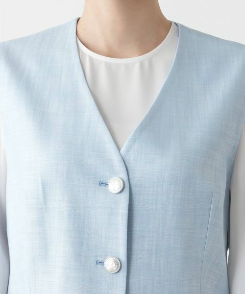 Leilian / レリアン テーラードジャケット | Vネックベスト【ROCHAS Premiere】 | 詳細7