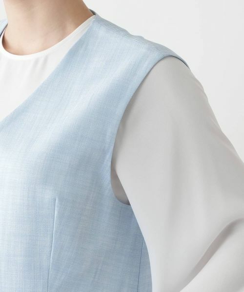 Leilian / レリアン テーラードジャケット | Vネックベスト【ROCHAS Premiere】 | 詳細9