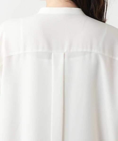 Leilian / レリアン シャツ・ブラウス | バンドカラーブラウス【ROCHAS Premiere】 | 詳細14