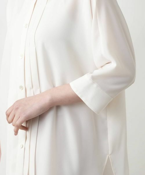 Leilian / レリアン シャツ・ブラウス | バンドカラーブラウス【ROCHAS Premiere】 | 詳細15