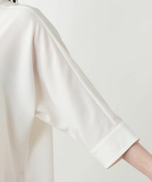 Leilian / レリアン シャツ・ブラウス | バンドカラーブラウス【ROCHAS Premiere】 | 詳細16