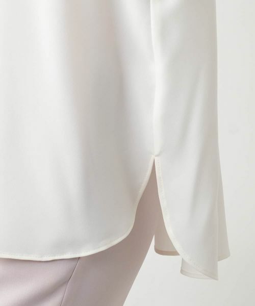 Leilian / レリアン シャツ・ブラウス | バンドカラーブラウス【ROCHAS Premiere】 | 詳細17