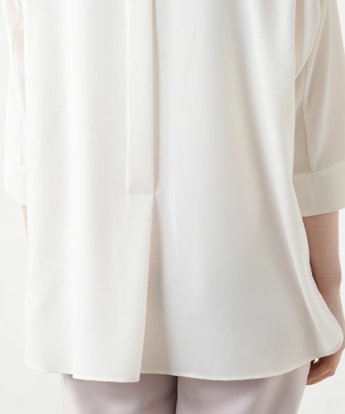 Leilian / レリアン シャツ・ブラウス | バンドカラーブラウス【ROCHAS Premiere】 | 詳細18