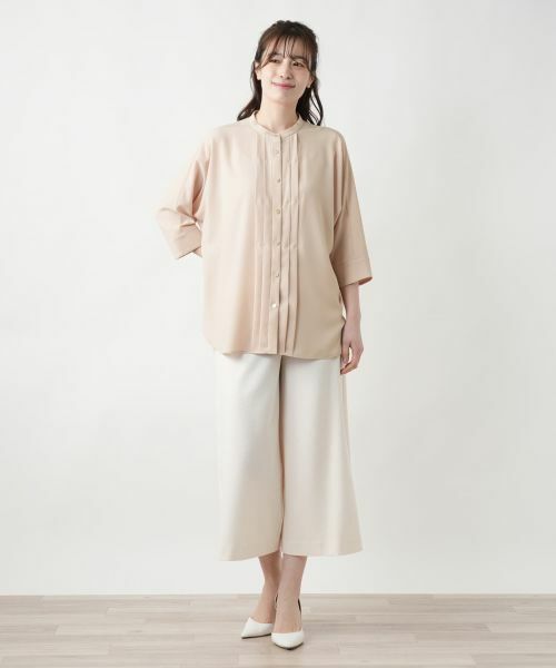 Leilian / レリアン シャツ・ブラウス | バンドカラーブラウス【ROCHAS Premiere】 | 詳細4