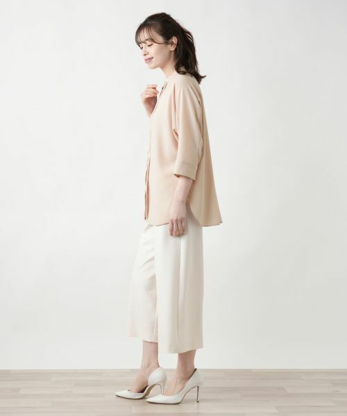 Leilian / レリアン シャツ・ブラウス | バンドカラーブラウス【ROCHAS Premiere】 | 詳細5