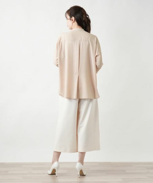 Leilian / レリアン シャツ・ブラウス | バンドカラーブラウス【ROCHAS Premiere】 | 詳細6