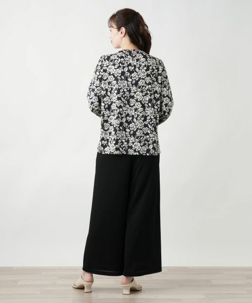 Leilian / レリアン シャツ・ブラウス | プリントタックブラウス【ROCHAS Premiere】 | 詳細3