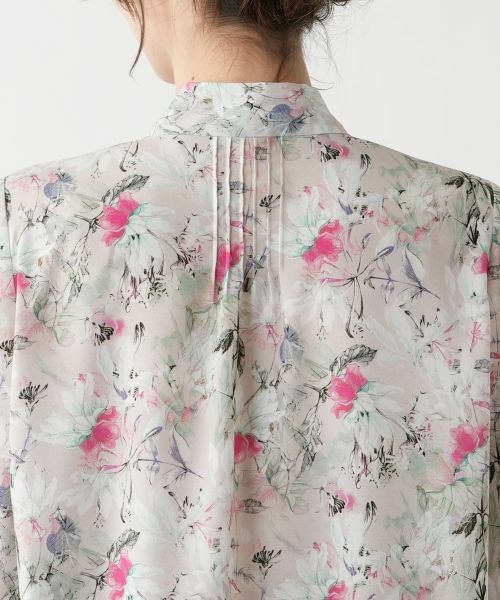 Leilian / レリアン シャツ・ブラウス | 花柄ボウタイブラウス【ROCHAS Premiere】【ERICA】 | 詳細8