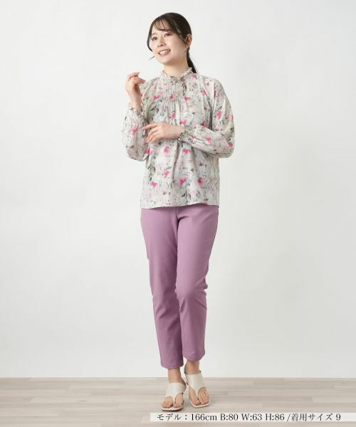 Leilian / レリアン シャツ・ブラウス | フラワープリントブラウス【ROCHAS Premiere】【ERICA】 | 詳細1