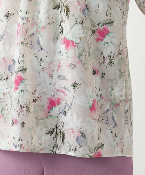 Leilian / レリアン シャツ・ブラウス | フラワープリントブラウス【ROCHAS Premiere】【ERICA】 | 詳細11