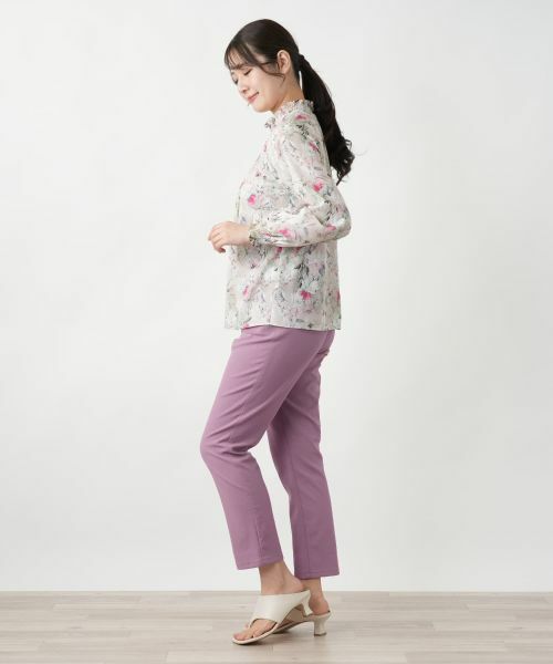 Leilian / レリアン シャツ・ブラウス | フラワープリントブラウス【ROCHAS Premiere】【ERICA】 | 詳細2