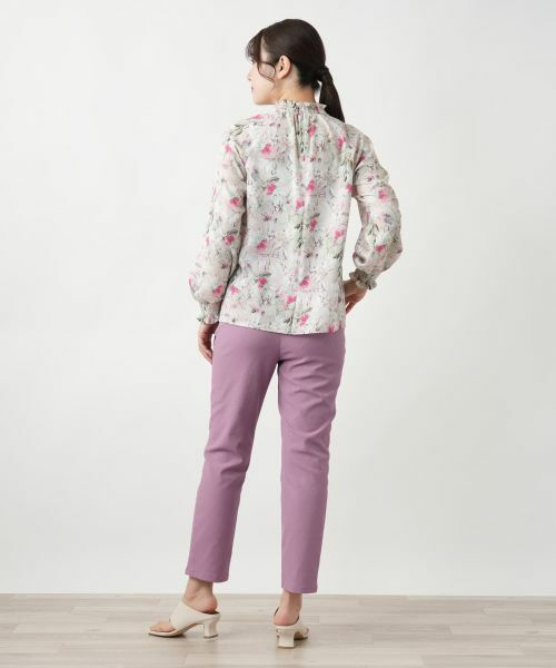 Leilian / レリアン シャツ・ブラウス | フラワープリントブラウス【ROCHAS Premiere】【ERICA】 | 詳細3