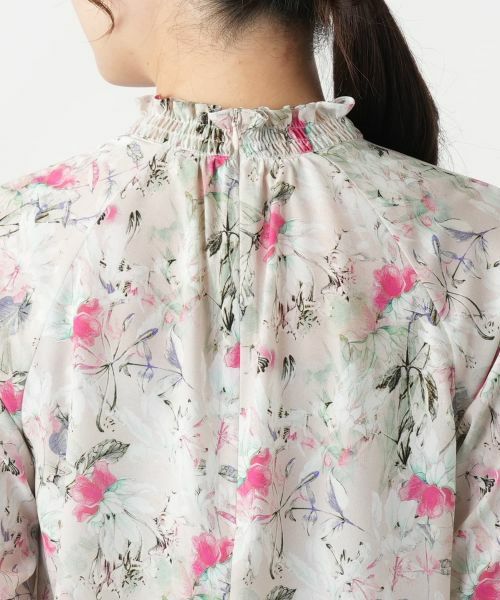 Leilian / レリアン シャツ・ブラウス | フラワープリントブラウス【ROCHAS Premiere】【ERICA】 | 詳細8