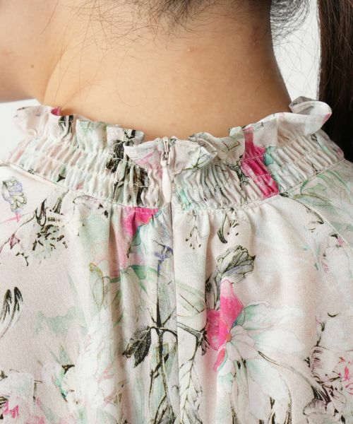 Leilian / レリアン シャツ・ブラウス | フラワープリントブラウス【ROCHAS Premiere】【ERICA】 | 詳細9
