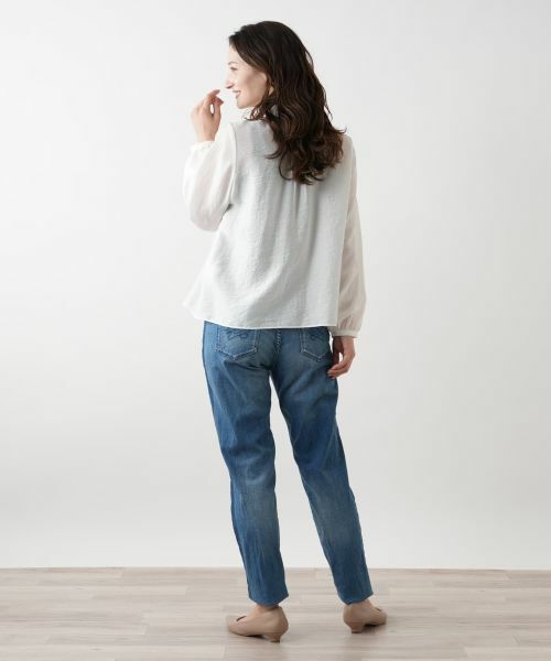 Leilian / レリアン シャツ・ブラウス | バルーンスリーブブラウス【ROCHAS Premiere】 | 詳細6