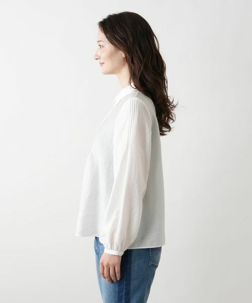 Leilian / レリアン シャツ・ブラウス | バルーンスリーブブラウス【ROCHAS Premiere】 | 詳細8