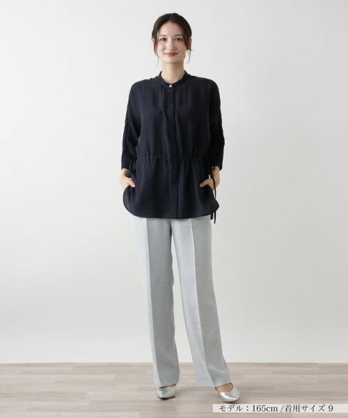 Leilian / レリアン シャツ・ブラウス | バンドカラーブラウス【ROCHAS Premiere】 | 詳細1