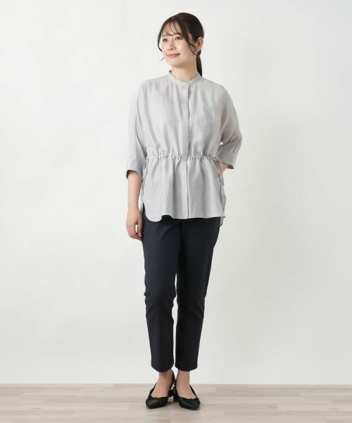 Leilian / レリアン シャツ・ブラウス | バンドカラーブラウス【ROCHAS Premiere】 | 詳細14