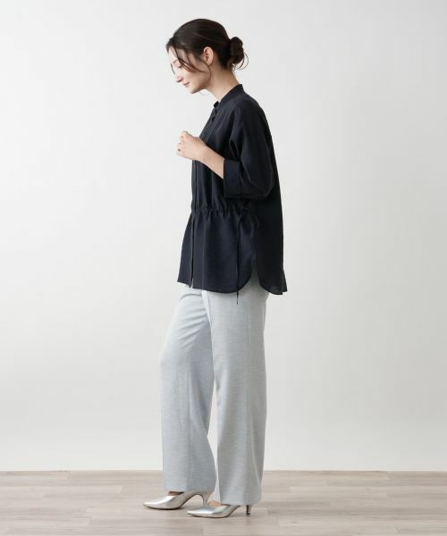 Leilian / レリアン シャツ・ブラウス | バンドカラーブラウス【ROCHAS Premiere】 | 詳細2