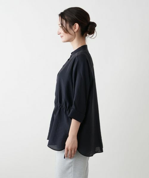 Leilian / レリアン シャツ・ブラウス | バンドカラーブラウス【ROCHAS Premiere】 | 詳細6