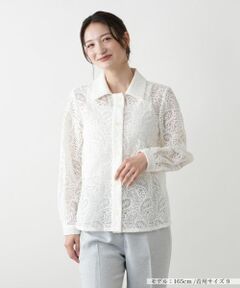 Leilian / レリアン シャツ・ブラウス | ペイズリーレースブラウス【ROCHAS Premiere】